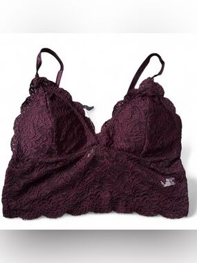 SWS Essentials Lace Bralette in Deep Plum